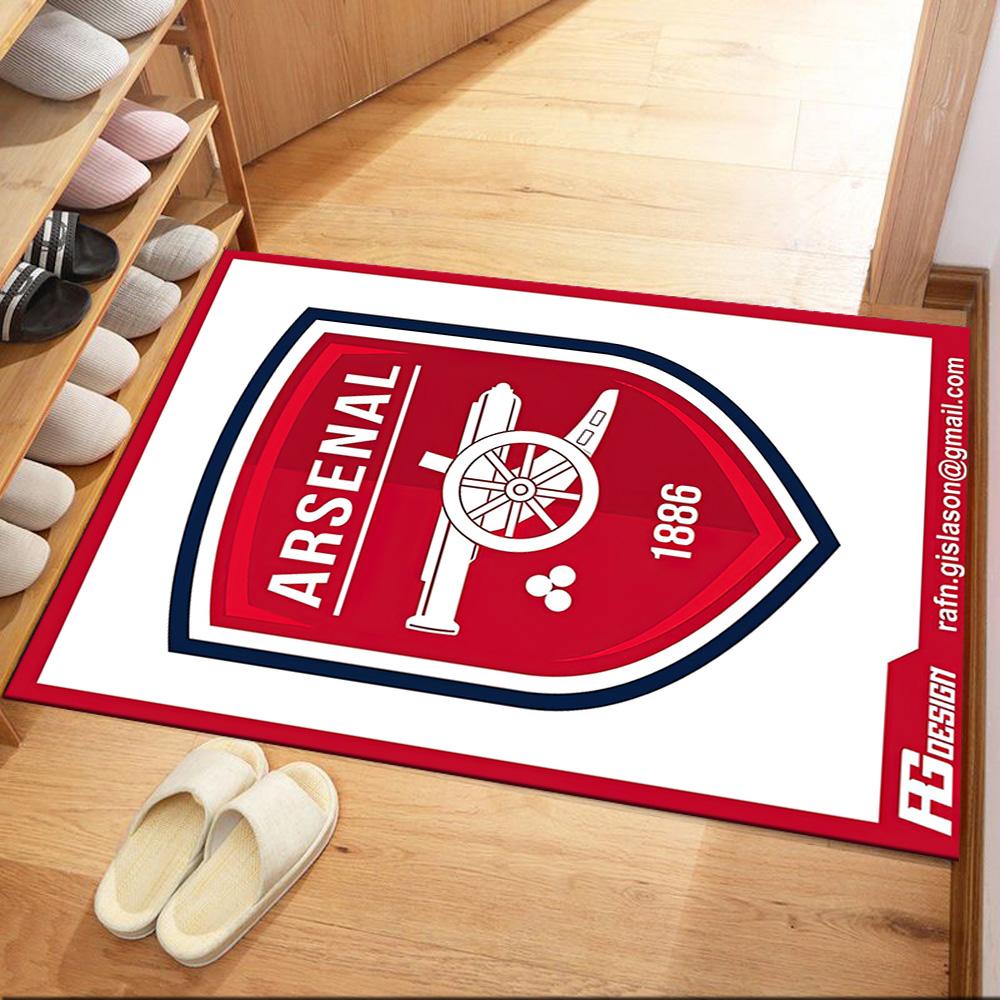 Arsenal Floor Rug Office Rug Suitable for Kitchen Entryway Playrooms Hallway Anti-slip Rug Anime Office Decor Perfect Gift for Friends & Family