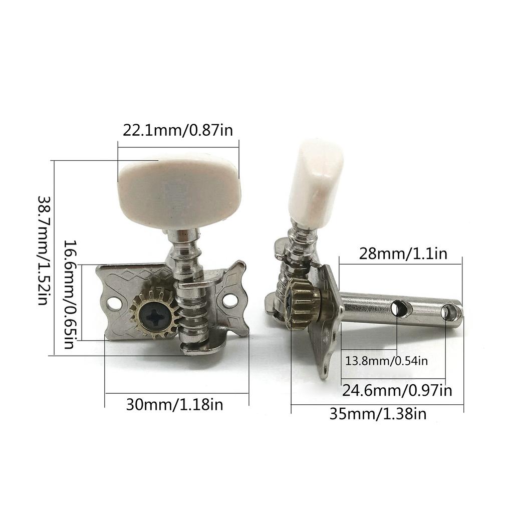 6 шт., колки для настройки классической гитары, одиночные тюнеры, ключи, струнные головки, части
