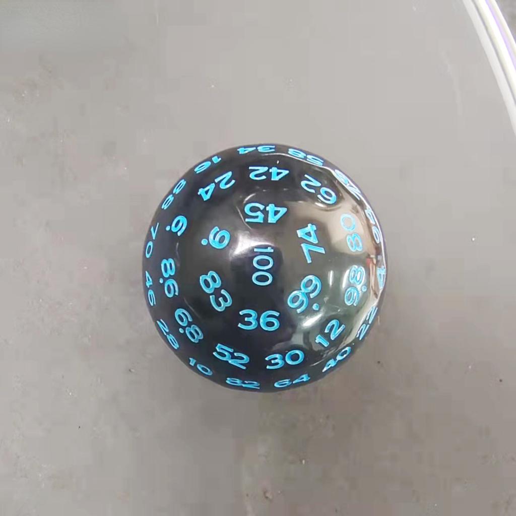 Новые 100-сторонние игральные кости с цифрами 1-100, многосторонние игральные кости D100, большие шариковые игральные кости, коллекционные игральные кости, обучающий реквизит, настольная игра