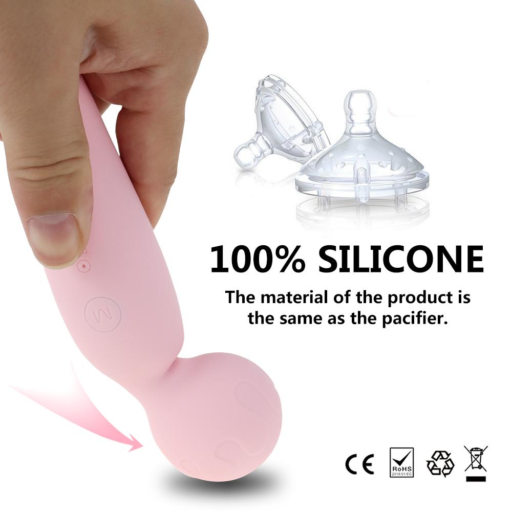 Wireless AV Magic Wand Dildo Vibrator Women's G-Spot Clitoral Stimulation Orgasm Massager for Adult Female Masturbation Sex Toy