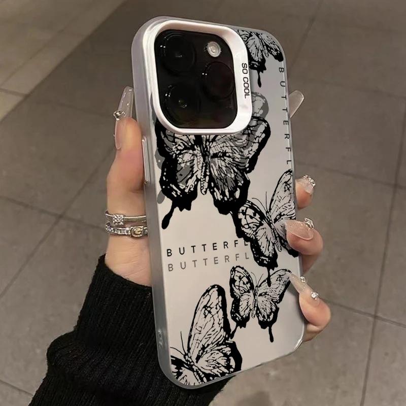 Матовый чехол-бабочка для Xiaomi Mi 15 14 14T 13 13T 12 12T 12X 12S 11 Lite POCO F6 F5 X6 X5 X3 M6 Pro 5G 4G M5S Акриловая крышка