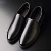 Мягкая кожаная обувь мужская кожаная обувь деловая модельная обувь для среднего возраста мягкая подошва черная большой размер мужская обувь