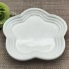 5.5inches Plum Blossom Small Plate French Cool Color Cake Dessert Dish Ceramic Tableware Pet Gradual Spike Bone Plate Tableware