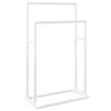 VidaXL Freestanding Towel Rack White 48x24x78.5 Cm Iron 343088