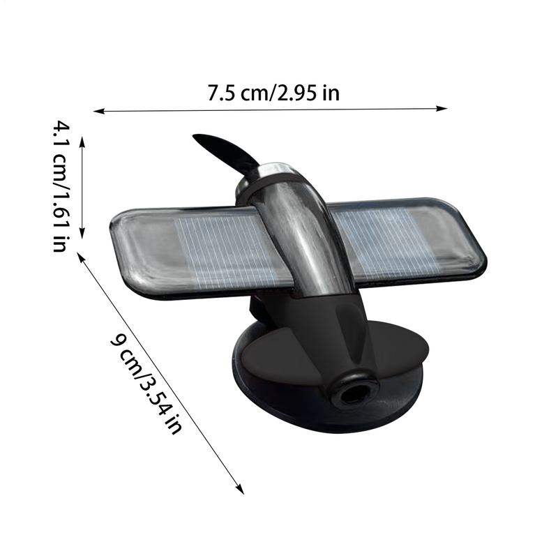 Solar Airplane Spinner Solar Energy Plane Car Dashboard Decor Sun Operated Car Interior Decoration Accessories For Dashboard