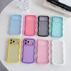 Мягкий чехол однотонный с волнистым краем для iPhone 17ProMax и iPhone 18Pro