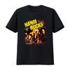 Hanoi Rocks Рок-группа Музыкальная футболка Винтажный стиль Принт для фанатов винтажный Стирка дизайнерская одежда Универсальный графический Стильный