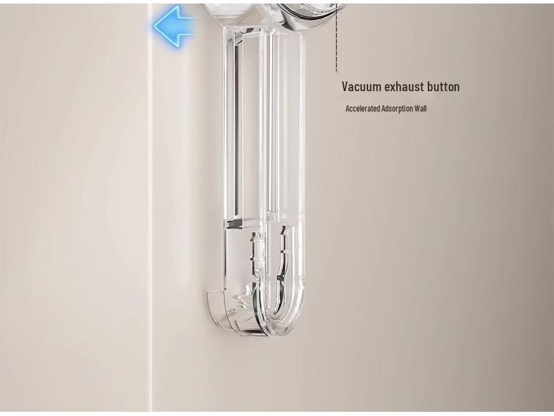 Прочная настенная двойная вешалка для полотенец на присосках без сверления для ванных комнат