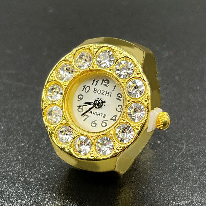 Винтажное панк-кварцевое кольцо для часов на палец для женщин и мужчин, готические часы, кольца, цифровые часы, эластичные эластичные кольца, ювелирные часы, подарок