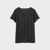 Uniqlo Футболка Airism с дезодорирующей сеткой и V-образным вырезом