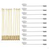 20pcs Lapel Pin Stick Blank Base Brooch for Men Suit Crafts Jewelry