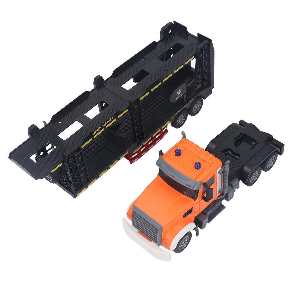 RC Truck Trailer Music Light Double Layers High Simulation Remote Control Transport Truck Toy для