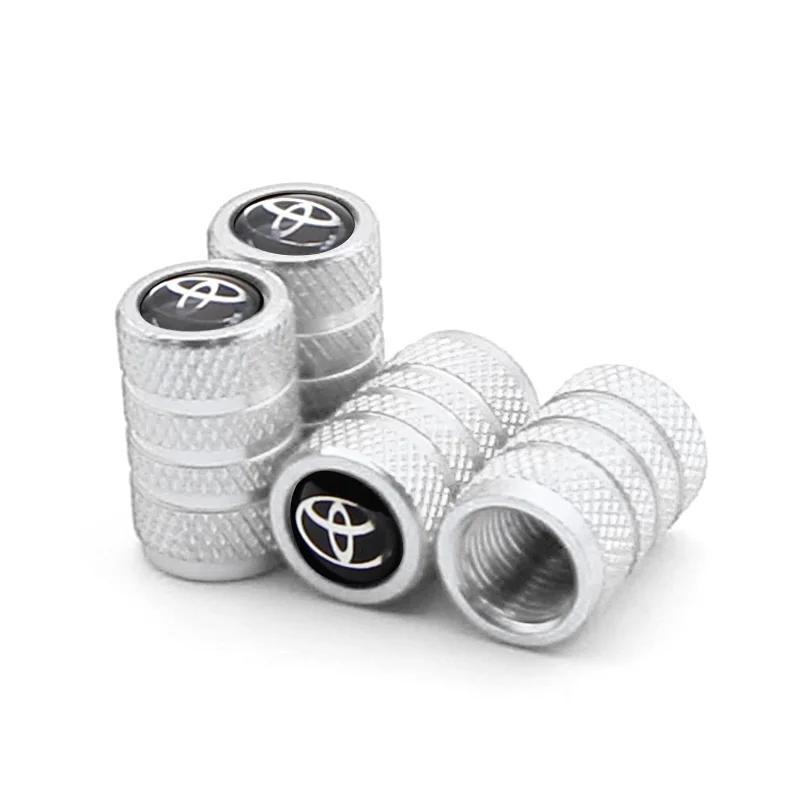 ACS2 New Car Valve Cap Decorative Dustproof Tire Valve Stem Caps For Toyota RAV4 Corolla Frontier Camry Supra C-HR Hilux Prado Tacoma