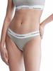 Modern Cotton Bikini Snow Large Women's Panties, Heather/Neon Neps,