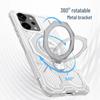 Прозрачный противоударный вращающийся чехол-подставка для телефона с магнитом для серии OPPO и Realme 15