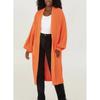 Oversized Long Sleeve Knit Cardigan Sweater Women Winter Loose Fit Plus Size V-Neck Open Front Longline Coat