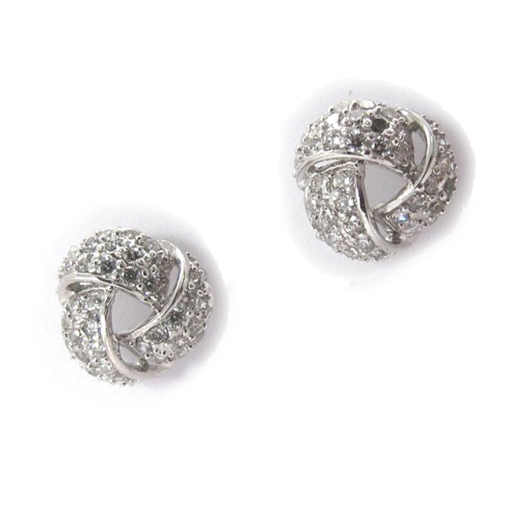 Les Trésors De Lily [J9556] - Серебряные серьги «Déesse» Серебро белое (родиевое покрытие) - 9 мм