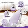 Дышащий послеоперационный костюм для питомца - Легко надевать/снимать, одежда для отлучения от груди против вылизывания для кошек