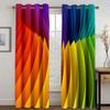 Дешевые ослепительные радужные красочные современные высокие затемняющие оконные шторы для гостиной спальни декор затемняющий материал драпировка новый