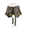 49MD Peplum Waistband Waist Belt Underbust Elegant Chain Trendy Ruffle Belt for Dress