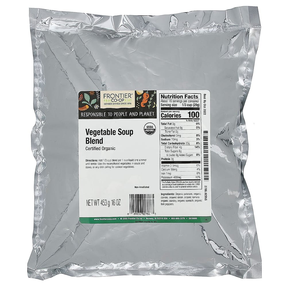 Смесь овощного супа Frontier Natural Products, 16 унций (453 г)
