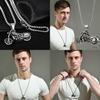 Stylish Motorcycle Pendant Necklace For Men And Women In Trendy Hip Hop Design