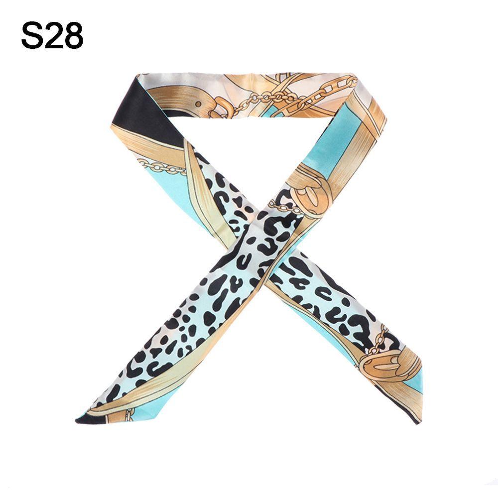 Girls Wrist/Waistband Hairband Small Silk Scarf Decor Ribbon Scarf Neck Scarf Handbag Handle Ribbon