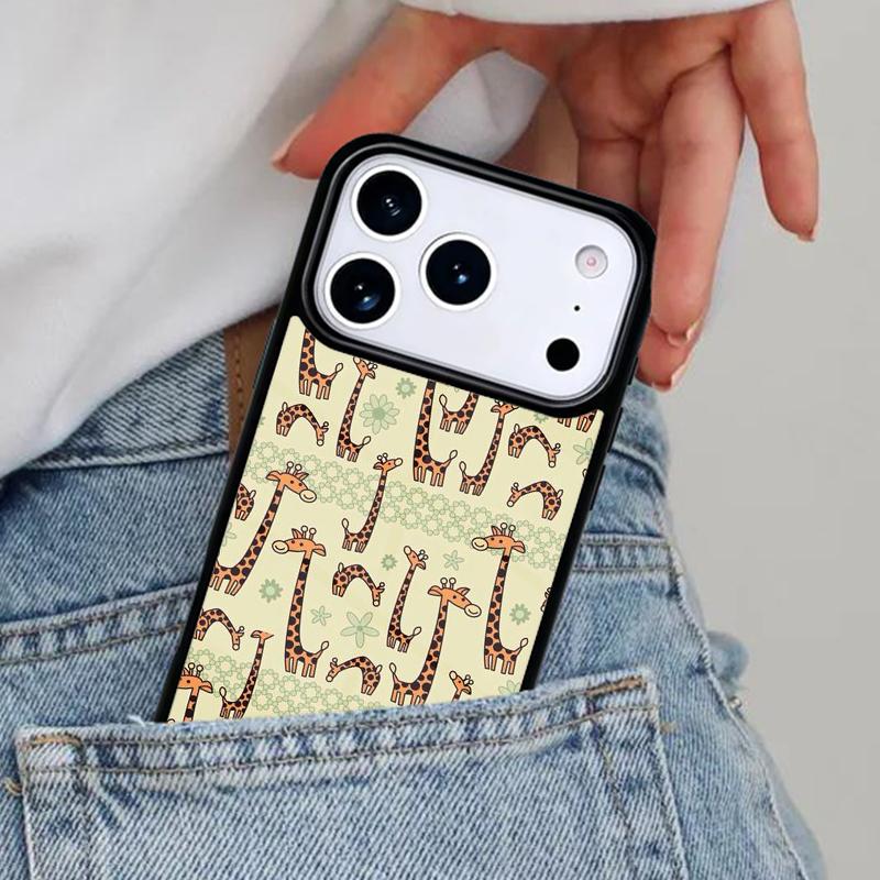 Милый чехол для телефона с жирафом для iPhone 16e 15 14 13 12 17 Pro Max Plus Air 17pro Cover Coque