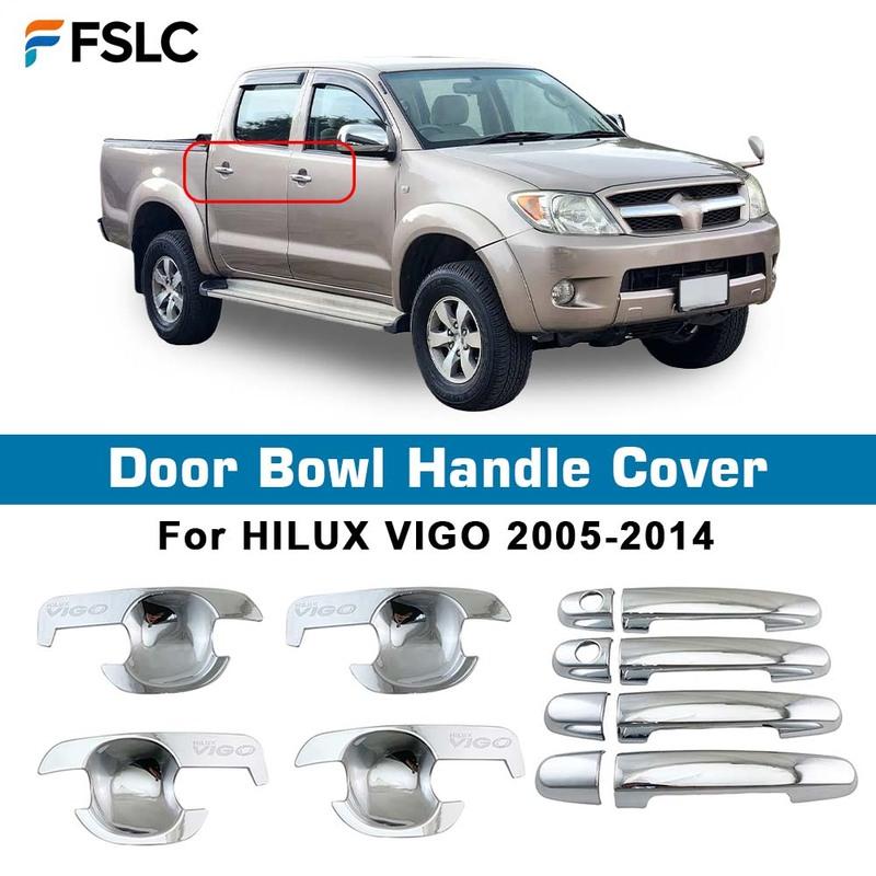 Накладка на углубление ручки двери Для Toyota Hilux Vigo 2005 2008 2009 2010 2012 Новый Автомобиль ABS Хромированные Аксессуары Хромированная Накладка Стиль Наклейки