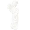 Статуэтка младенца-ангела белая высотой 10,8 дюйма, ручная резьба, богатая деталями, смоляная фигурка херувима для сада