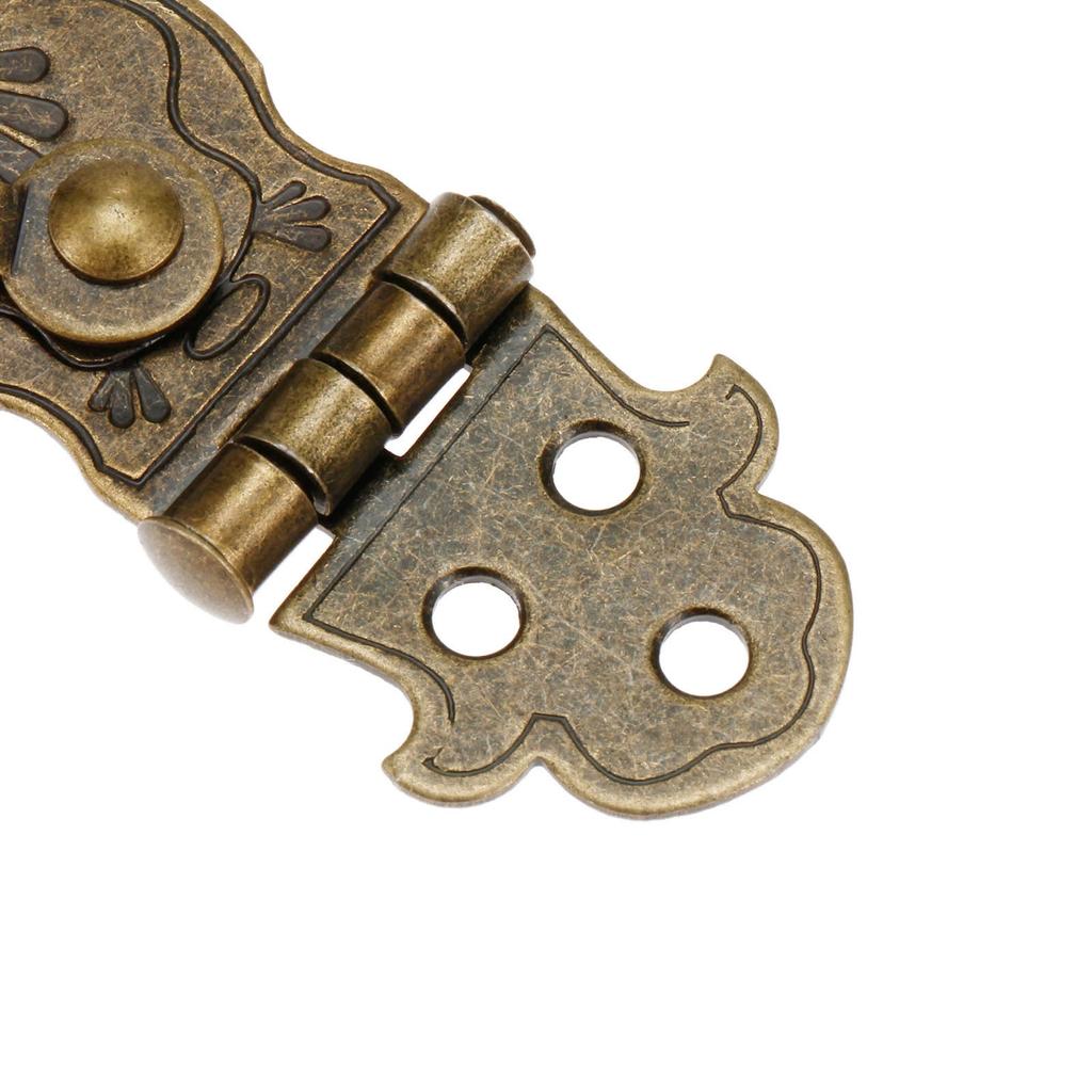 Винтажный старый замок, деревянная коробка, тумблер, античная бронза, Пряжки для подарочной коробки, застежка-защелка, узор, резной цветок, книжный замок 71*24 мм