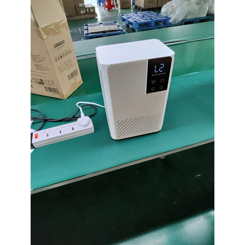 400mL/Day Small Dehumidifier, RGB Mood Lights, 24H Timer, LED Display, Dehumidifier for Home Damp, White