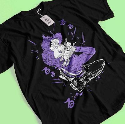 Футболка Jojo's Bizarre Adventure Футболка Джотаро Кудзё Футболка Дио Джорно Йошикаге