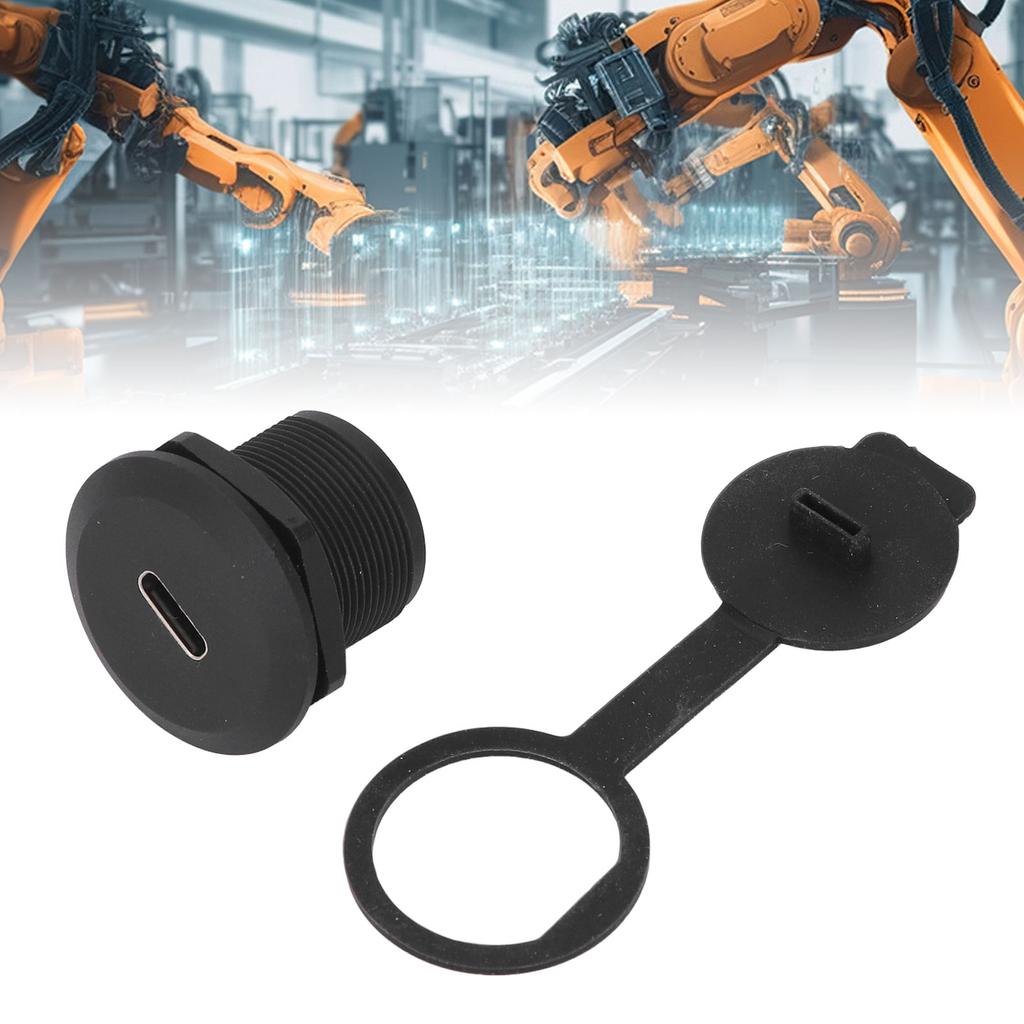 Соединительная муфта для монтажа на панель типа C 3.1, водонепроницаемая розетка USB C, монтажная розетка с пылезащитным чехлом