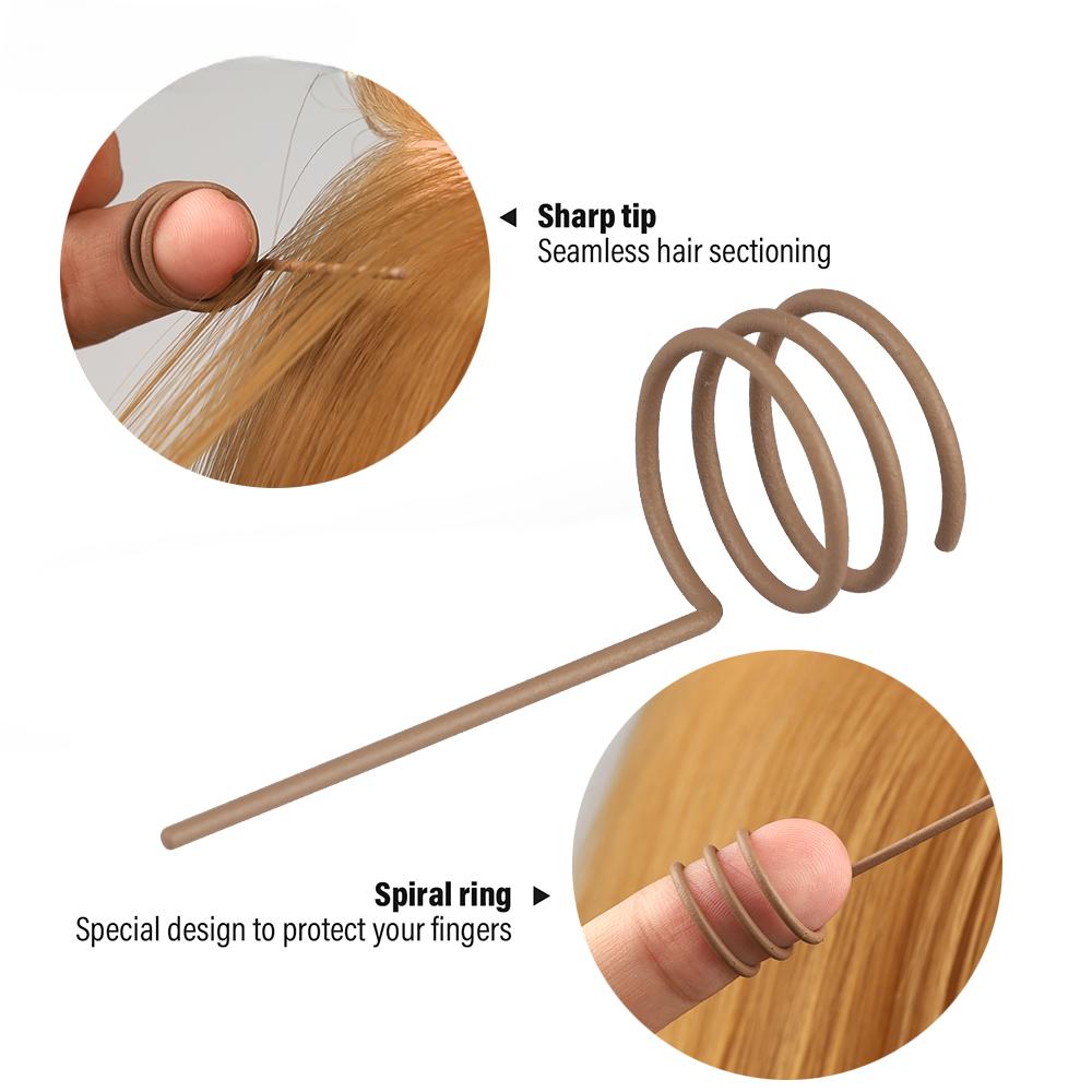 Hair Extension Tool Kit Stainless Steel Pliers MIcro Beads Remover Threader Looper Sectioning Clips Wefting Sewing Extensions