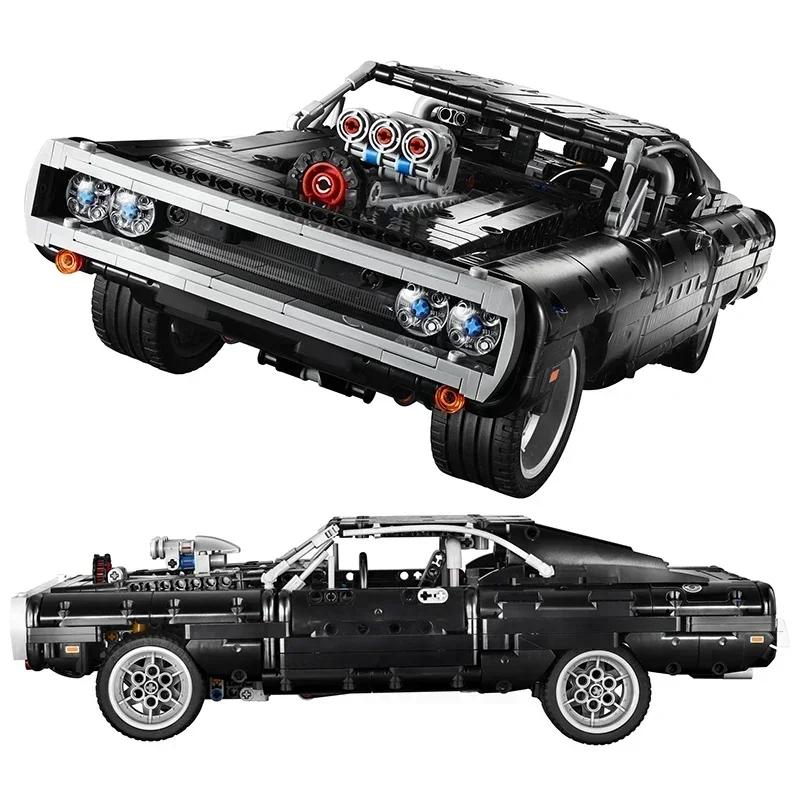 Высокотехнологичная спортивная машина Dodge Charger гоночная модель кирпичики совместимы с MOC-42111 строительные блоки развивающие игрушки для мальчиков подарки