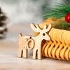 24 Number Label Christmas Advent Calendar Wooden Pendant Countdown Hanging Tags DIY Gift Bags Decor Biscuit Package