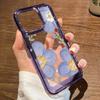 Чехол для телефона с масляной живописью и цветком для iPhone 14 Pro Max, чехол для iPhone 13 11 12 15 Pro Max 7 8 Plus XR XS Max X SE, противоударный чехол