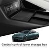 Для Xpeng P7/P7i 2025 2025 TPE Нижний ящик для хранения на центральной консоли Автомобильные органайзеры-лотки Упорядочивание Аксессуары для интерьера автомобиля Черный