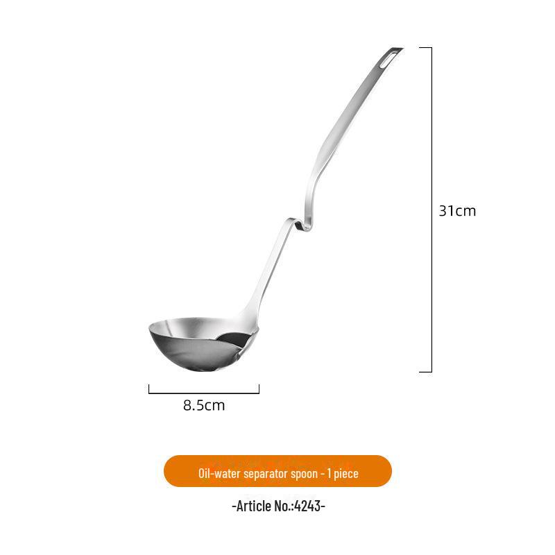 Японская ложка для супа из нержавеющей стали 304 с длинной ручкой — креативный дизайн для каши/горячего горшка в домашнем хозяйстве