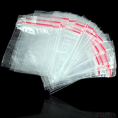 100шт мини-многоразовые портативные прозрачные сумки на молнии для хранения