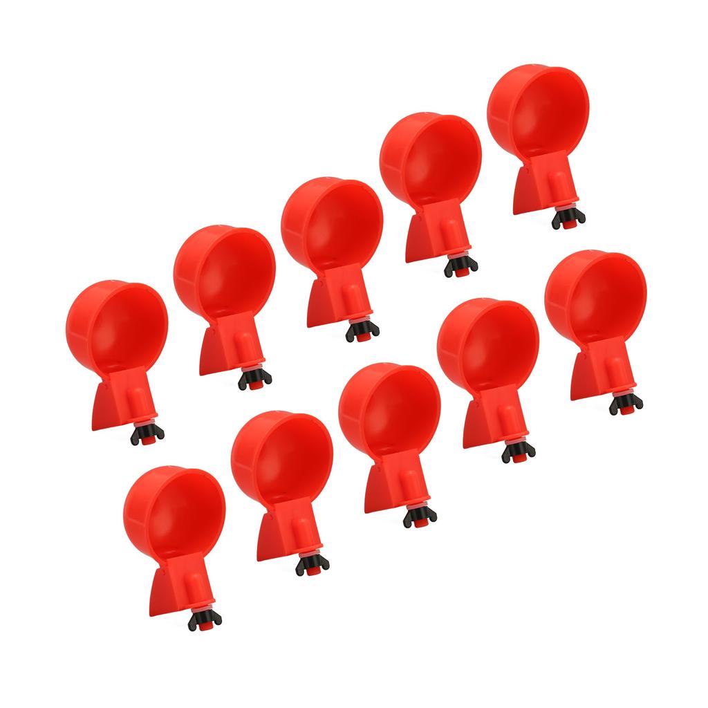 Poultry Water Cup Automatic Filling Adjustable Chicken Drinking Bowl for Ducks 10pcs