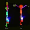 10pcs Amazing Light Toy Arrow Rocket Helicopter Flying Toy LED Light Toys Party Fun Gift Rubber Band Catapult
