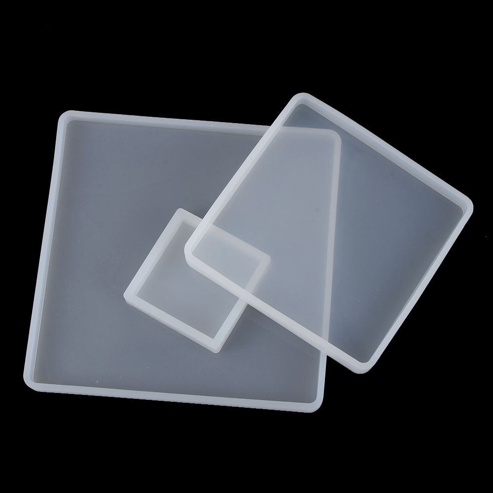 Pendant Agate Silicone Cup Mad Coaster Mold Jewelry Making Mould Epoxy Resin Casting Molds Square