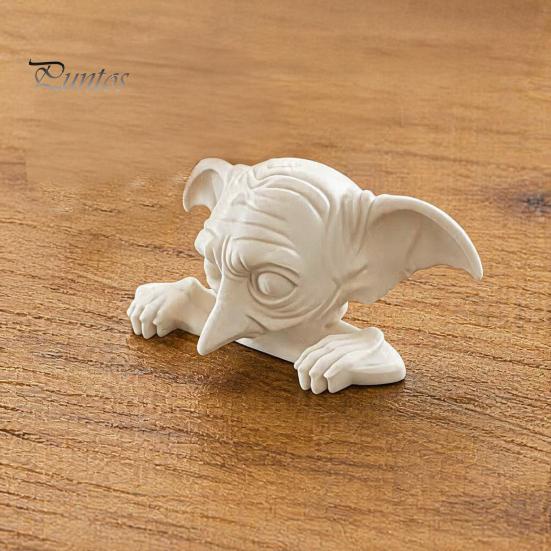 Подарок на день рождения для любителя магии, 3D-печатное украшение-эльф, Декор для компьютерного монитора, Миниатюрное украшение с заостренным ухом, Магическая фигурка, Коллекционная