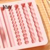 Flexible Soap Crafting Mold Silicone Chocolate Rod Mold, 12 Cavity Non-stick Baking Tray, Heat Resistant Nonstick Candy Making Tool Strip for Oven And