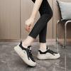 Q222 New White Shoes Women's Shoes Solid Color  Summer Breathable Increased Platform Sports Casual Shoes Board Shoes All-Matching