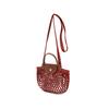 Longchamp Le Pliage Filet Сумка-сетка с полым дизайном Плетеная ручная сумка через плечо Мини-сумки для женщин Каштановый 10139HVH204