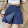 Женские летние свободные повседневные шорты с эластичной резинкой на талии