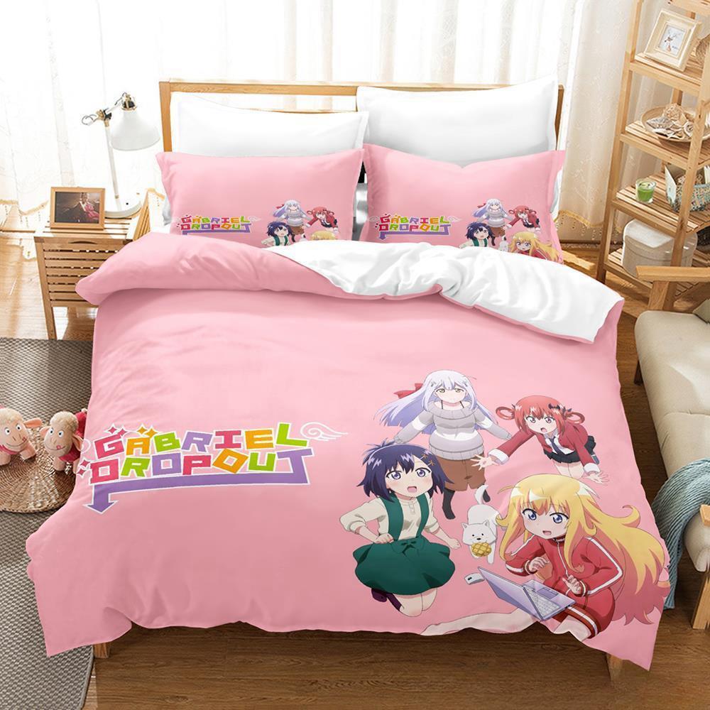 3D Принт Мультяшный Каваий Gabriel Dropout Постельный Комплект Односпальный Полуторный Двуспальный Кинг-сайз Комплект для Кровати Взрослый Детский Спальня Пододеяльник Комплекты